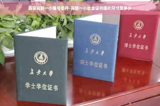 西安高新一小摇号条件-高新一小毕业证书图片尺寸是多少