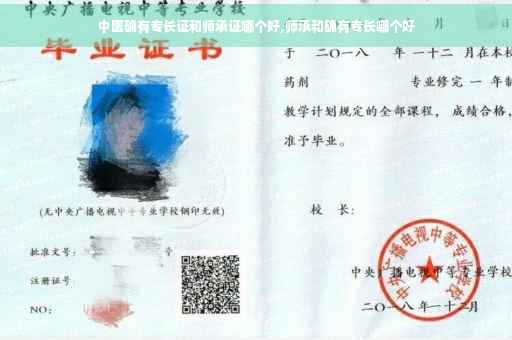 中医确有专长证和师承证哪个好,师承和确有专长哪个好