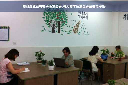 专科毕业证书电子版怎么弄,考大专学历怎么弄证书电子版