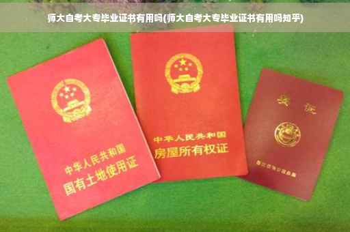 师大自考大专毕业证书有用吗(师大自考大专毕业证书有用吗知乎)