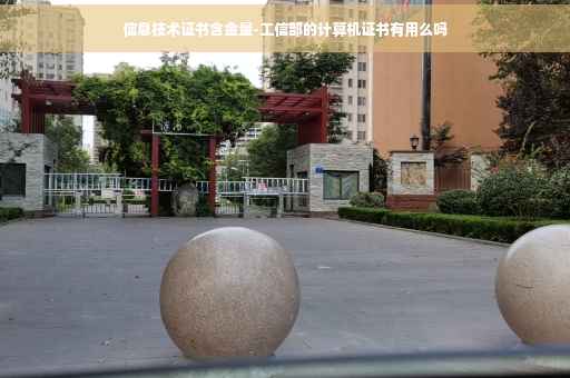 信息技术证书含金量-工信部的计算机证书有用么吗