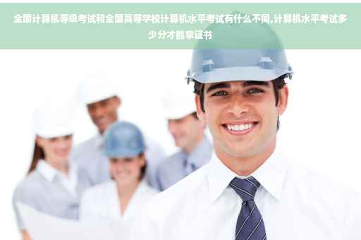 全国计算机等级考试和全国高等学校计算机水平考试有什么不同,计算机水平考试多少分才能拿证书