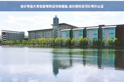 会计专业大专生报考的证书有哪些,会计研究生可以考什么证