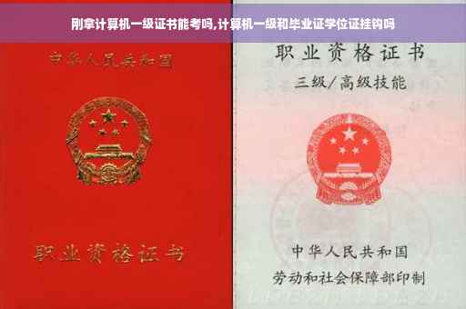 刚拿计算机一级证书能考吗,计算机一级和毕业证学位证挂钩吗