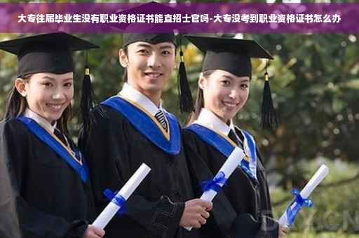 大专往届毕业生没有职业资格证书能直招士官吗-大专没考到职业资格证书怎么办