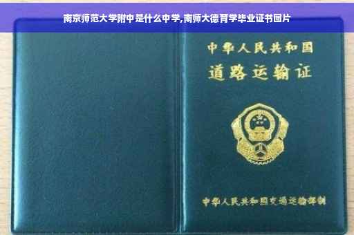 南京师范大学附中是什么中学,南师大德育学毕业证书图片