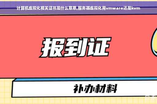 计算机虚拟化相关证书是什么意思,服务器虚拟化用vmware还是kvm