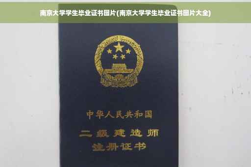 南京大学学生毕业证书图片(南京大学学生毕业证书图片大全)