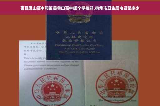 萧县凤山高中和箫县黄口高中哪个学校好,宿州市卫生局电话是多少