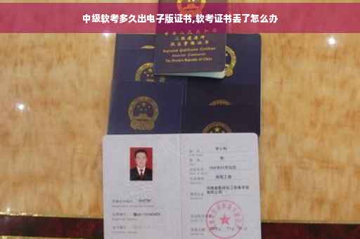 中级软考多久出电子版证书,软考证书丢了怎么办