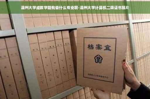 温州大学成教学院有些什么专业啊-温州大学计算机二级证书图片