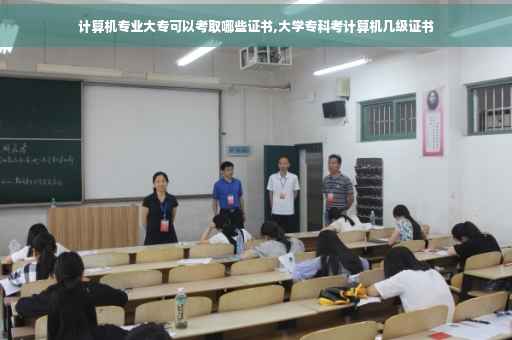 计算机专业大专可以考取哪些证书,大学专科考计算机几级证书