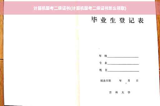 计算机国考二级证书(计算机国考二级证书怎么领取)