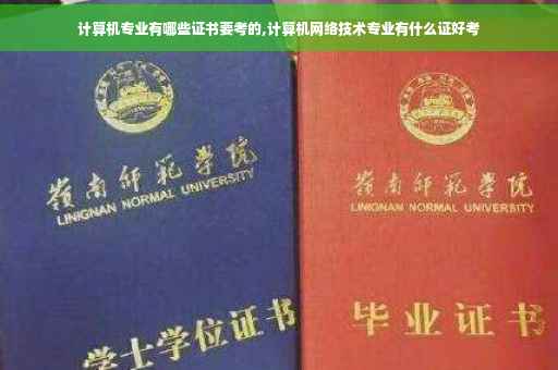 计算机专业有哪些证书要考的,计算机网络技术专业有什么证好考