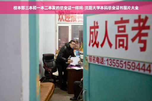 校本部三本和一本二本发的毕业证一样吗-沈阳大学本科毕业证书图片大全