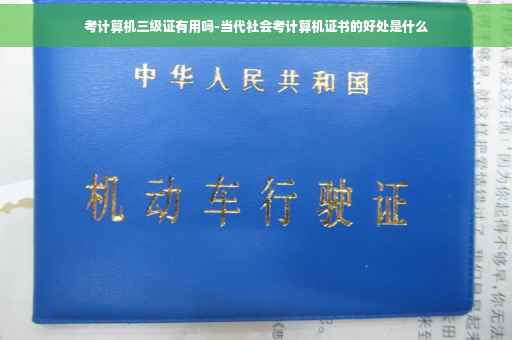 考计算机三级证有用吗-当代社会考计算机证书的好处是什么