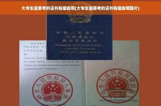 大专生需要考的证书有哪些呢(大专生需要考的证书有哪些呢图片)