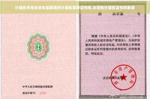 计算机专业毕业生需要提供计算机等级证书吗,必须有计算机证书吗英语