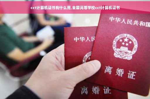 cct计算机证书有什么用,全国高等学校cct计算机证书