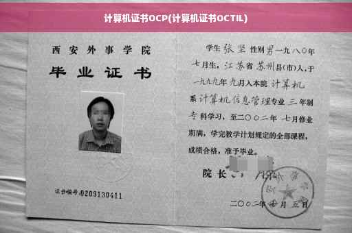 计算机证书OCP(计算机证书OCTIL)