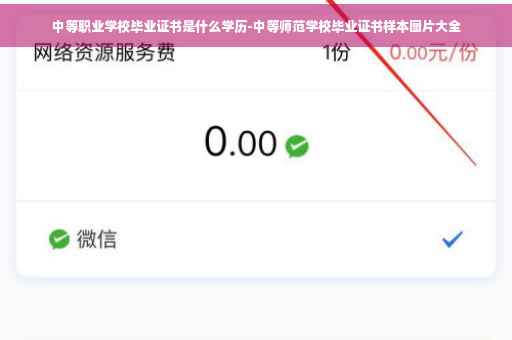 中等职业学校毕业证书是什么学历-中等师范学校毕业证书样本图片大全