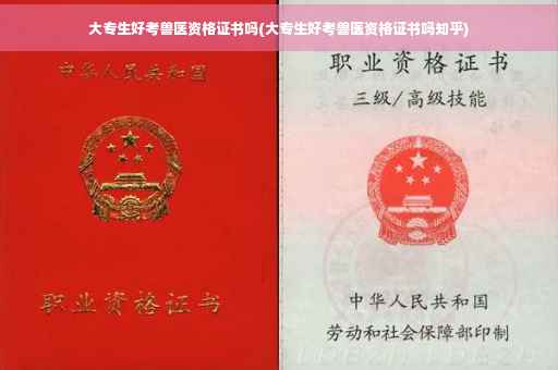 大专生好考兽医资格证书吗(大专生好考兽医资格证书吗知乎)