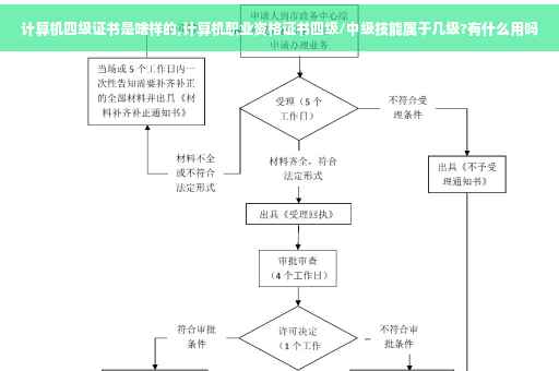 计算机四级证书是啥样的,计算机职业资格证书四级/中级技能属于几级?有什么用吗