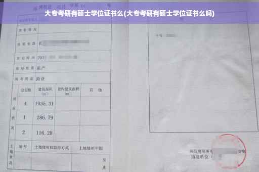 大专考研有硕士学位证书么(大专考研有硕士学位证书么吗)