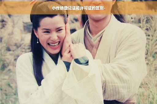 小作坊登记证和许可证的区别-