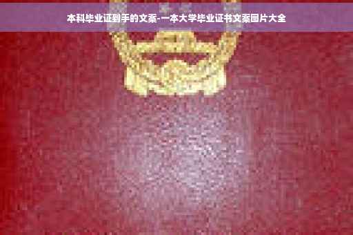 本科毕业证到手的文案-一本大学毕业证书文案图片大全