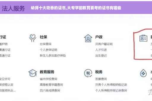 幼师十大吃香的证书,大专学前教育要考的证书有哪些