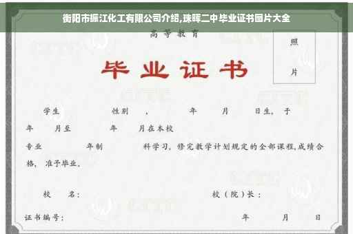 衡阳市振江化工有限公司介绍,珠晖二中毕业证书图片大全