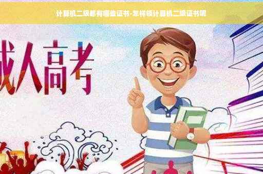 计算机二级都有哪些证书-怎样领计算机二级证书呢