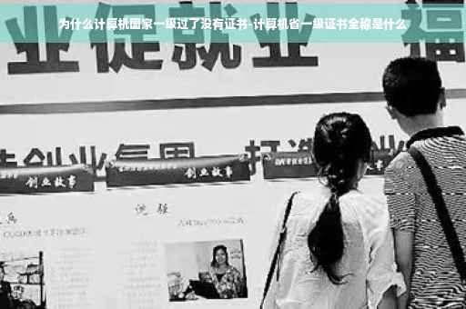 为什么计算机国家一级过了没有证书-计算机省一级证书全称是什么