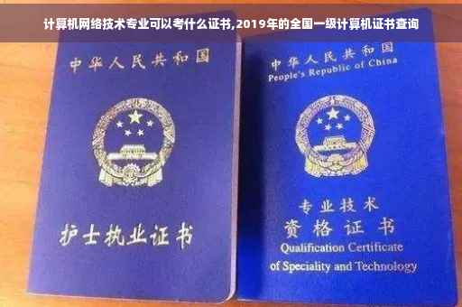 计算机网络技术专业可以考什么证书,2019年的全国一级计算机证书查询