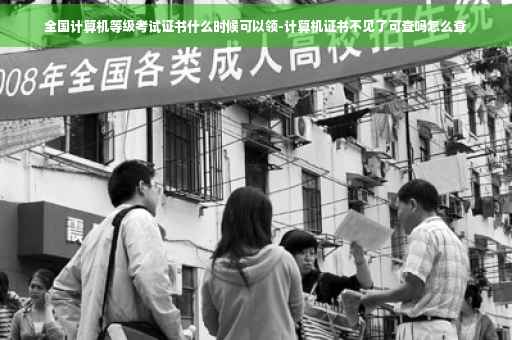 全国计算机等级考试证书什么时候可以领-计算机证书不见了可查吗怎么查
