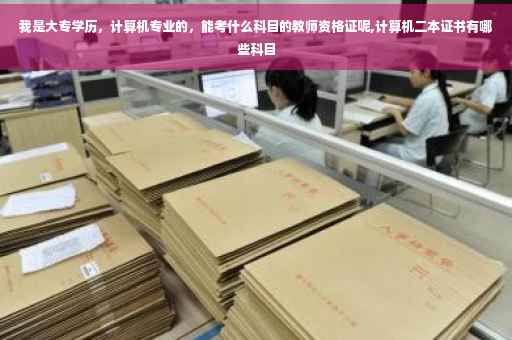 我是大专学历，计算机专业的，能考什么科目的教师资格证呢,计算机二本证书有哪些科目