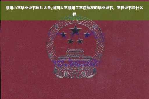 濮阳小学毕业证书图片大全,河南大学濮阳工学院颁发的毕业证书,学位证书是什么样 濮阳小学毕业证书图片大全,河南大学濮阳工学院颁发的毕业证书,学位证书是什么样