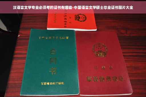 汉语言文学专业必须考的证书有哪些-中国语言文学硕士毕业证书图片大全