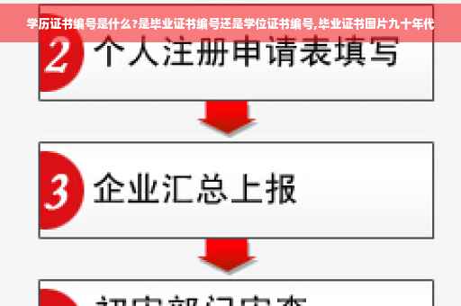 学历证书编号是什么?是毕业证书编号还是学位证书编号,毕业证书图片九十年代