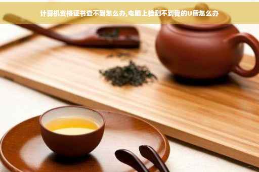 计算机资格证书查不到怎么办,电脑上检测不到我的U盾怎么办
