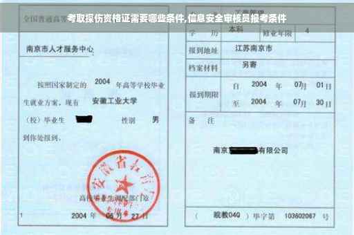 考取探伤资格证需要哪些条件,信息安全审核员报考条件 考取探伤资格证需要哪些条件,信息安全审核员报考条件