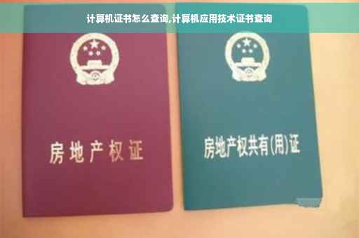 计算机证书怎么查询,计算机应用技术证书查询