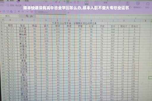 顺丰快递没有高中毕业学历怎么办,顺丰入职不查大专毕业证书