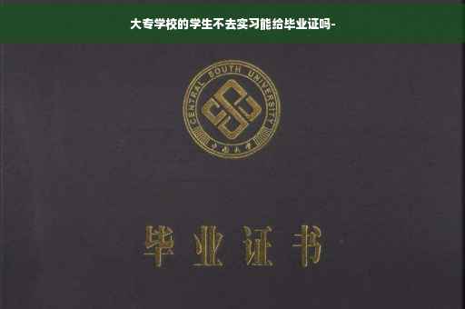 大专学校的学生不去实习能给毕业证吗-