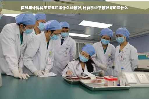 信息与计算科学专业的考什么证最好,计算机证书最好考的是什么