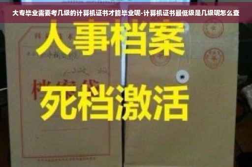 大专毕业需要考几级的计算机证书才能毕业呢-计算机证书最低级是几级呢怎么查