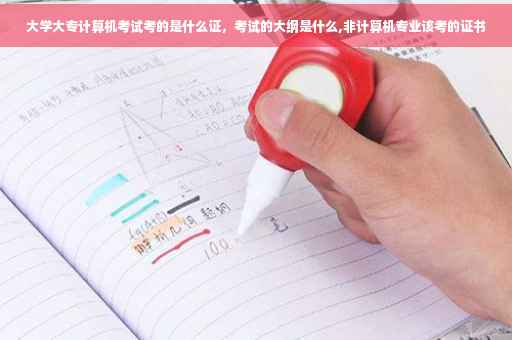 大学大专计算机考试考的是什么证，考试的大纲是什么,非计算机专业该考的证书