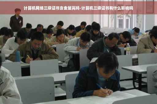 计算机网络三级证书含金量高吗-计算机三级证书有什么影响吗