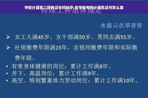 学校计算机二级有证书吗知乎,在学校考的计算机证书怎么查